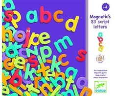 Djeco Magnetukų rinkinys - Magnetinės raidės (83 vnt.) ( DJ03102 )