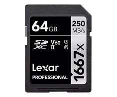 Atminties kortelė LEXAR PROFESSIONAL SDHC / SDXC 1667X UHS-II 64GB