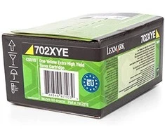 Lexmark 70C2XYE (702XC) Toneris kasetė, Geltona, 4000 puslapių