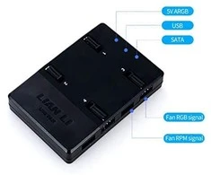 Lian Li UNI FAN SL140 ARGB PWM ventiliatorius, 2 pak. + valdiklis - 140mm, balta