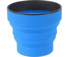 Suspaudžiamas puodelis Lifeventure Silicone Ellipse FlexiMug - Mėlyna