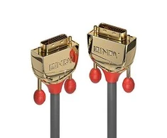 DVI Kabelis - LINDY Gold Line DVI-D Dual Link Kabelis, M/M, 2560x1600 60Hz, 1 m