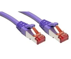 Tinklo Kabelis - LINDY Cat.6 S/FTP Tinklo Kabelis, RJ45, M/M, 250MHz, 27AWG, 2 m, Purpurinis