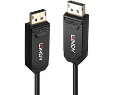 Lindy DisplayPort Laidas - AOC 15m DP 2.0 UHBR10 7680x4320 40Gbps Auksu Padengtas