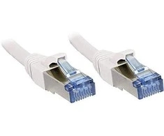 Tinklo Kabelis - LINDY Cat.6A S/FTP LSZH Tinklo Kabelis, RJ45, M/M, 500MHz, 0.5 m, Baltas