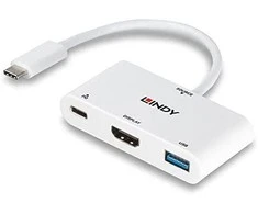 Adapteris - LINDY USB 3.2 Type C į HDMI Adapteris 4K@60Hz PD 100W