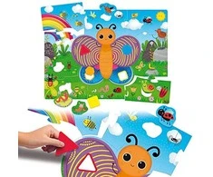 Lisciani Carotina Baby Drugelis Mokomasis rinkinys Formos ir spalvos