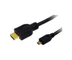 LogiLink CH0030 kabelis HDMI į microHDMI HDMI kištukas iki microHDMI kištukas 1 m juodas
