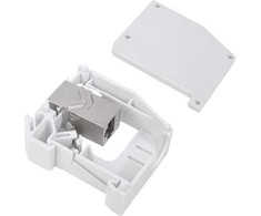LogiLink LogiLink Hutschienenadapter m.Cat.6A-Kupplung,2xRJ45-Buchse