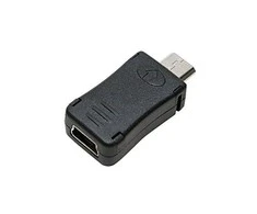 Logilink USB Adapteris Micro-B USB male, Mini USB 5-pin female