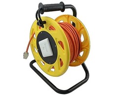 LogiLink LogiLink 500 MHz tinklo kabelis ant būgno, Cat6A 60M, oranžinis