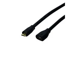 Logilink USB 2.0 Verlängerungskabel, Micro-B, 3,0m juodas