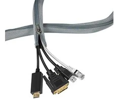 LOGILINK KAB0071 Kabelio mova su užtrauktuku Poliesteris Ø 30 mm pilkas 1m