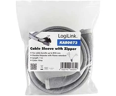 LOGILINK KAB0073 Kabelio mova su užtrauktuku Poliesteris Ø 50 mm pilkas 1m