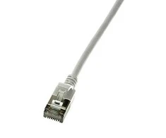 LogiLink LogiLink Patchkabel CAT6A STP TPE SlimLine grau 1,0m