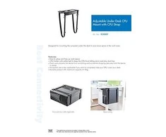 LogiLink EO0009 Adjustable Under-Desk CPU Mount, strap | Logilink