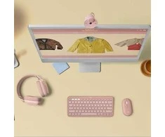 Internetinė kamera Logitech Brio 300, rožinė