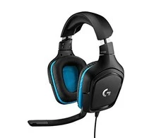 Logitech G432 7.1 Surround Sound ausinės su laidu žaidimams, Juodos