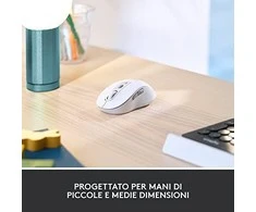 LOGITECH Signature M650 verslui Pelė wireless Bluetooth 2.4 GHz Bolt USB receiver off-baltas