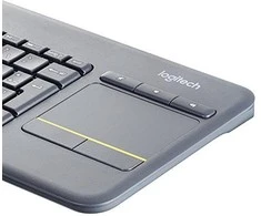Belaidė klaviatūra Logitech K400 Plus su jutikliniu kilimėliu, DE išdėstymas, Juoda