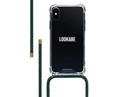 Lookabe Telefono dėklas su dirželiu iPhone Xs Max, auksinės ir žalios spalvos