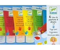 DJECO dažai pirštams (6vnt.), tūbelėse, DJ08860 ( DJ08860 )