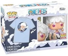 Funko Set figure POP & Tee One Piece Luffy Fifth Gear
