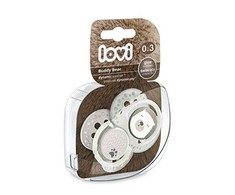LOVI dinaminis silikoninis čiulptukas BUDDY BEAR, 0-3 mėn., 2 vnt., 22/863