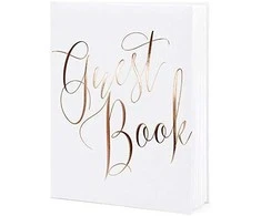 Party Deco PartyDeco Albumas knyga svečių palinkėjimams Balta 20x24.5cm, 22 psl