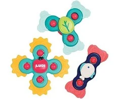 Suktukai kūdikiams Ludi Baby Spinner, 3 vnt.