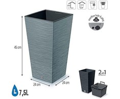 Prosperplast vazonas Vazonas Furu DFSH240 pilkas betonas