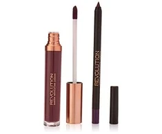 Set Makeup Revolution: Retro Luxe Matte Liquid Lipstick Royal 5.5 ml + Retro Luxe Lip Liner Royal, 1 g