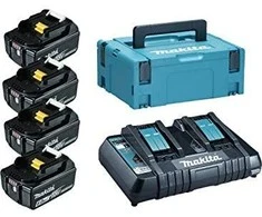 Makita Akumuliatorių ir dvigubo kroviklio komplektas LXT® 198091-4 18V • BL1860B x4 • DC18RD • LXT®