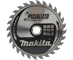 Makita T.C.T. pjūklas SPECIALIZED 165X2X20mm 15° T28 B-56758 T.C.T • 165 x20 mm • T28 • 15° • Medienai