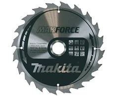 Makita T.C.T. pjūklas MAKFORCE 165X2X20mm 20° T10 B-08159 T.C.T • 165 x20 mm • T10 • 20° • Medienai