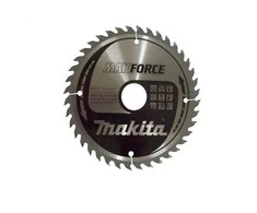 Makita T.C.T. pjūklas MAKFORCE 165X2.4X30mm 20° T40 B-08436 T.C.T • 165 x30 mm • T40 • 20° • Medienai