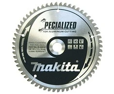 Makita T.C.T. pjūklas SPECIALIZED 190X2X20mm -5° T60 B-09612 T.C.T • 190 x20 mm • T60 • -5° • Aliuminiui
