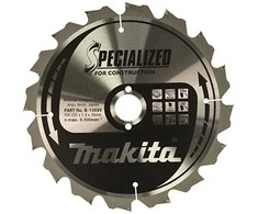 Makita T.C.T. pjūklas SPECIALIZED 235X2.8X30mm 20° T16 B-13699 T.C.T • 235 x30 mm • T16 • 20° • Medienai/Medienai su vinimis