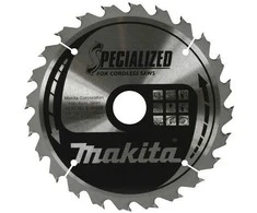 Makita T.C.T. pjūklas SPECIALIZED 190X1.9X20mm -18° T40 B-20694 T.C.T • 190 x20 mm • T40 • -18° • Medienai