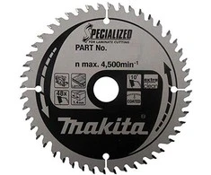 Makita T.C.T. pjūklas SPECIALIZED 190X2X20mm 5° T60 B-29468 T.C.T • 190 x20 mm • T60 • 5° • MDF/laminatui