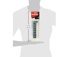 Makita B-54651 Sukimo antgalių komplektas 9 vnt. 3/8" (adapter 1/4",8,10,12,13,14,15,17,18), CR-MO