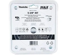 Makita T.C.T. pjūklas EFFICUT METAL 136X1.1X20mm 0° T45 B-69272 T.C.T • 136 x20 mm • T45 • 0° • Metalui/Nerūd. plienui