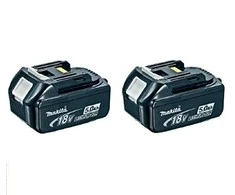Akumuliatoriai Makita Twinpack BL1850B, 18 V, 2x5,0 Ah Li-ion