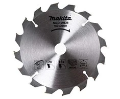 Makita T.C.T. pjūklas 185X2X30mm 18° T40 D-03919 T.C.T • 185 x30 mm • T40 • 18° • Medienai