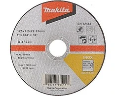 Pjovimo diskas Makita ner. metalui WA 60 T, 125x1.2x22.23