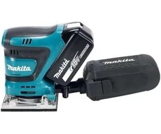 Makita plokštuminis šlifuoklis DBO484Z, 18 V, 112x102mm, be akumuliatoriaus ir kroviklio