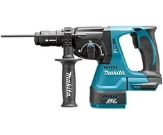 Makita DHR243RTJW Akumuliatorinis perforatorius 18 V 2x 5,0 Ah Li-ion, SDS-PLUS 2,0 J, 3,3kg LED, greitai pakeičiamas grąžto griebtuvas, BL-motor