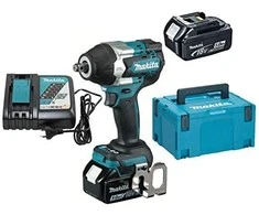 Makita DTW700RTJ Akumuliatorinis smūginis veržliasukis 18V, 2x5,0Ah Li-ion, 700/1000 Nm, 1/2", LED, MAKPACK