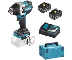 MAKITA SPŪGINIS VERŽTAKLIS 18V 1/2 "700Nm 2x5,0Ah lagaminas MAKPAC DTW701RTJ