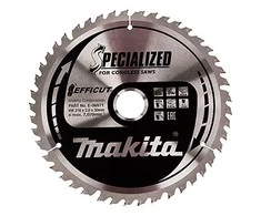 Makita T.C.T. pjūklas 216X30X2,0MM, Z-45, 10°, EFFICUT E-06971 T.C.T • 216 x 30 mm • 45 T • 10° • Medienai